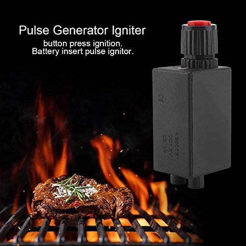 Electronic Pulse Igniter Piezo Spark Lighter with Cable Push Button Fit for Gas Fireplace Gas Oven Gas Heater Ceramic Kitchen Lighter