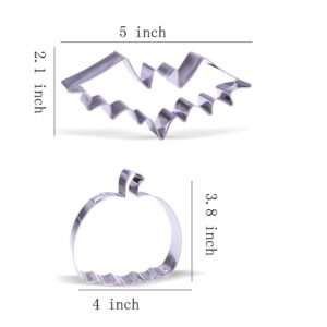 Large Halloween Cookie Cutter Set - 7 Piece - Stainless Steel