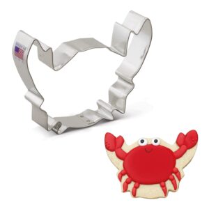 crab cookie cutter 5.5" made in usa by ann clark