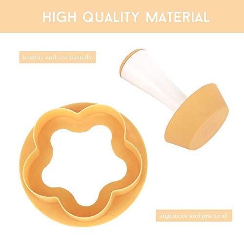 Plastic Pastry Tamper Tart Shell Molds Tart Cutter Flower/Round Dough Cookie Cutter Set Cupcake Mold for Muffin/Cupcake 602