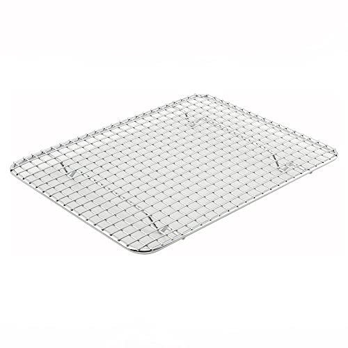 Winco Pan Grate, 8-Inch by 10-Inch,Chrome, Half Size