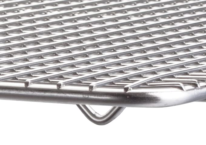 Winco Pan Grate, 8-Inch by 10-Inch,Chrome, Half Size