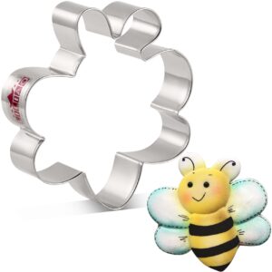 liliao animal bee cookie cutter, 3.8", stainless steel