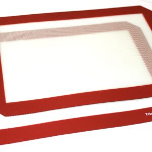 Silicone Mat Pad 2-pak 12 x 8.5 inch for Baking Art Cookie Pastry Pet Tray non-Stick Platinum Cured Food Grade Placemat Sheet