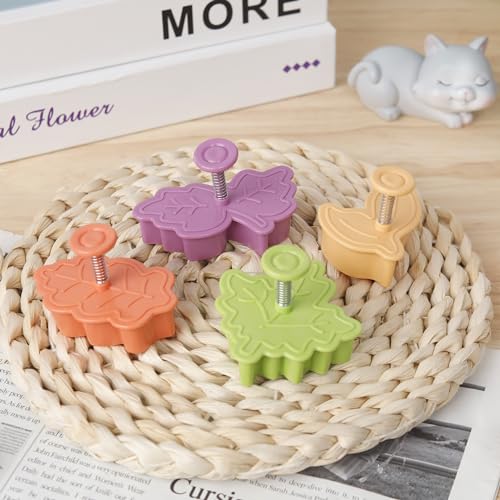 Yunko Cake Leaves Baking Pie Crust Cutters Set of 4