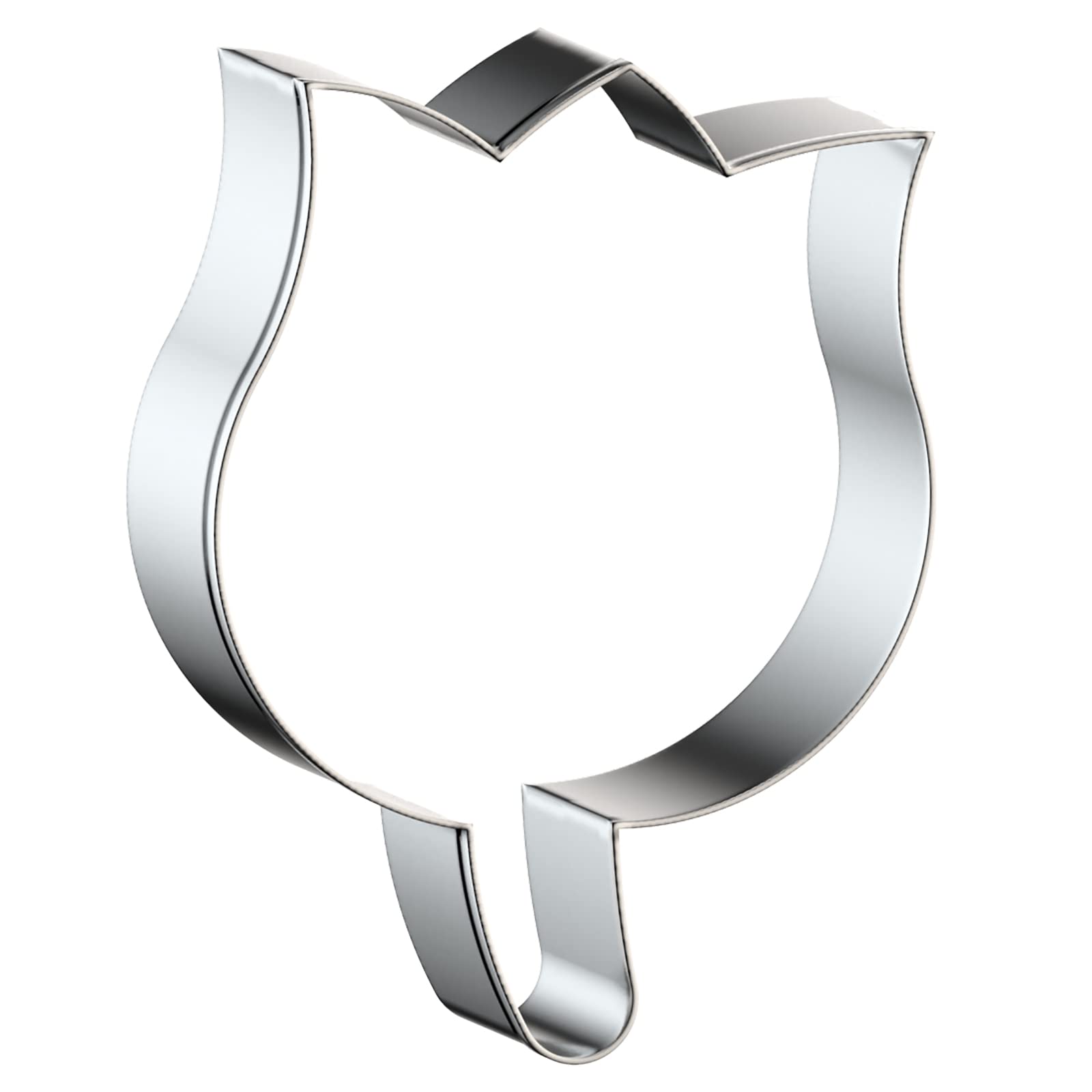 Tulip Flower Cookie Cutter Set Large - 5", 4", 3", 2" - 4 Piece - Stainless Steel