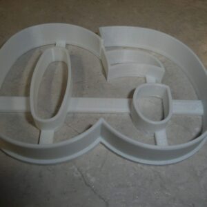 NUMBER 60 SIXTY ANNIVERSARY BIRTHDAY EVENT COOKIE CUTTER MADE IN USA PR108-60