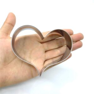 LILIAO Heart Cookie Cutter for Wedding/Baby Shower/Mother's Day - 3.6 x 2.8 inches - Stainless Steel