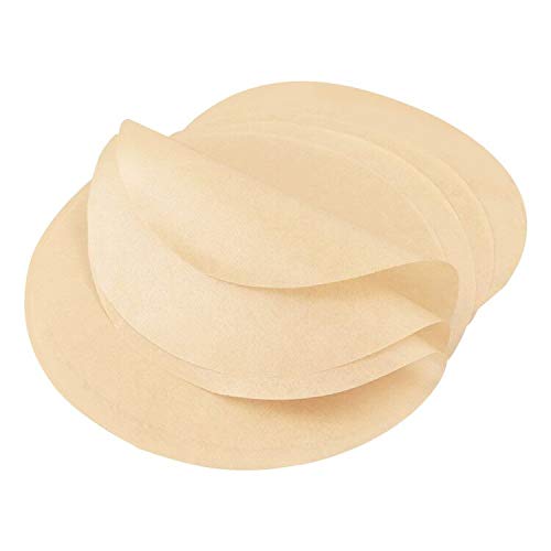 Unbleached Round Parchment Paper Sheets, Baking Circles, 100 pcs 9 Inch Non-stick Paper Liner for Cooking, Pizza, Baking Cakes, Cookies,Dutch Oven, Tortilla Press, Pan, Hamberger Wrap Paper