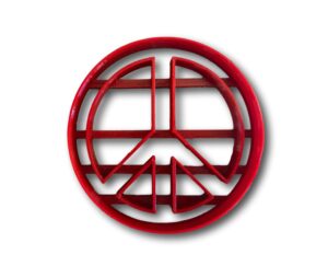 peace symbol cookie cutter (4 inches)