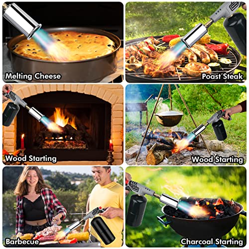 Powerful Cooking Torch,Sous Vide,Propane Kitchen Torch, Searing Steak Meater Gun Lighter,Culinary Kitchen Grilling Tool for Searing Steak & Creme Brulee