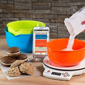 Perfect Company Bake 1.0 Smart Scale and Recipe App Kitchen Tool, White (Discontinued by Manufacturer)