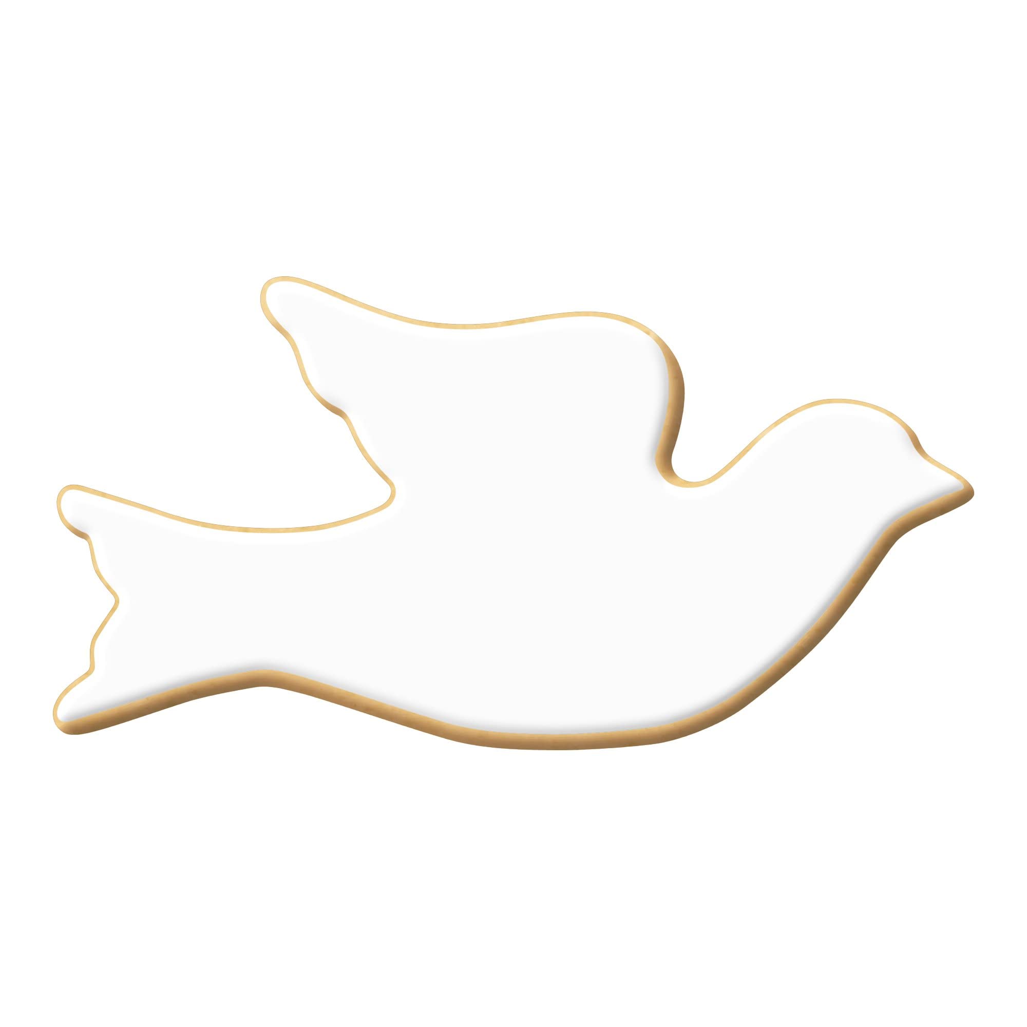 Foose Dove Cookie Cutter 4.25 Inch –Tin Plated Steel Cookie Cutters – Dove Cookie Mold