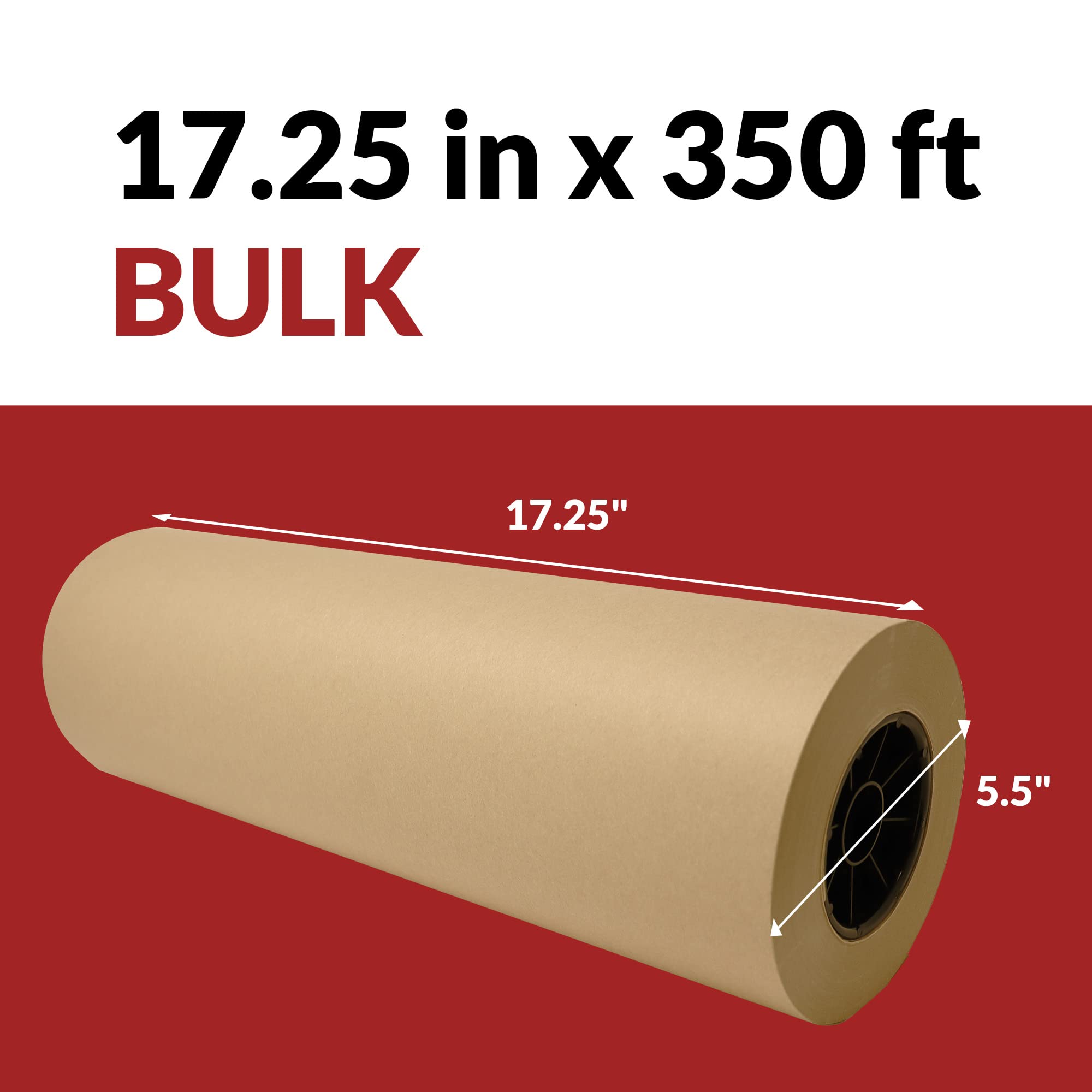 Made in USA | Bulk Value 17.25 in x 350 ft (4200 in) Reli. Brown Butcher Paper w/Dispenser Box | Serrated Cutting Blade | Food Grade Kraft Butcher Paper for Smoking Meat | Unwaxed, Meat Wrapping