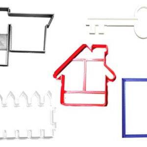 HOUSEWARMING NEW HOME REAL ESTATE REALTOR SET OF 5 COOKIE CUTTERS MADE IN USA PR1360