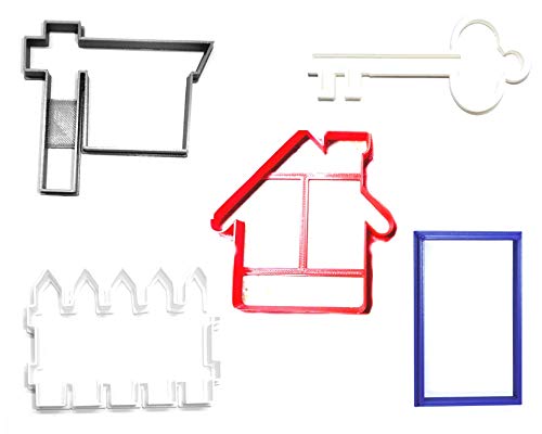 HOUSEWARMING NEW HOME REAL ESTATE REALTOR SET OF 5 COOKIE CUTTERS MADE IN USA PR1360