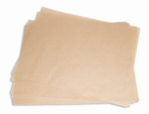 2dayship quilon parchment paper baking liner sheets, unbleached brown, 12 x 16 inches, 200 count