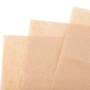oasis supply, quilon® parchment paper baking liner sheets, unbleached brown pan liners, half and full sheet sizes (100, half sheet 12" x 16")