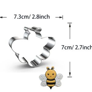 WJSYSHOP Bee Honeybee Shape Cookie Cutter - C