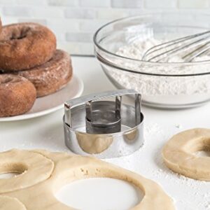 Fox Run Donut Cutter, Tin-Plated Steel, 3-Inch