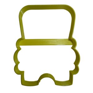 SCHOOL BUS OUTLINE FRONT VIEW STUDENT TRANSPORTATION COOKIE CUTTER MADE IN USA PR836