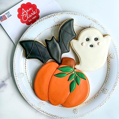 Halloween Cookie Cutters 3-Pc. Set Made in USA by Ann Clark, Pumpkin, Ghost, Bat