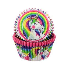 cupcake creations 32 count cupcake baking papers (unicorns)
