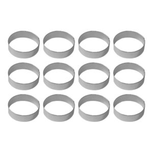 1 dozen/12 count circle round 3 inch cookie cutters from the cookie cutter shop – tin plated steel cookie cutters
