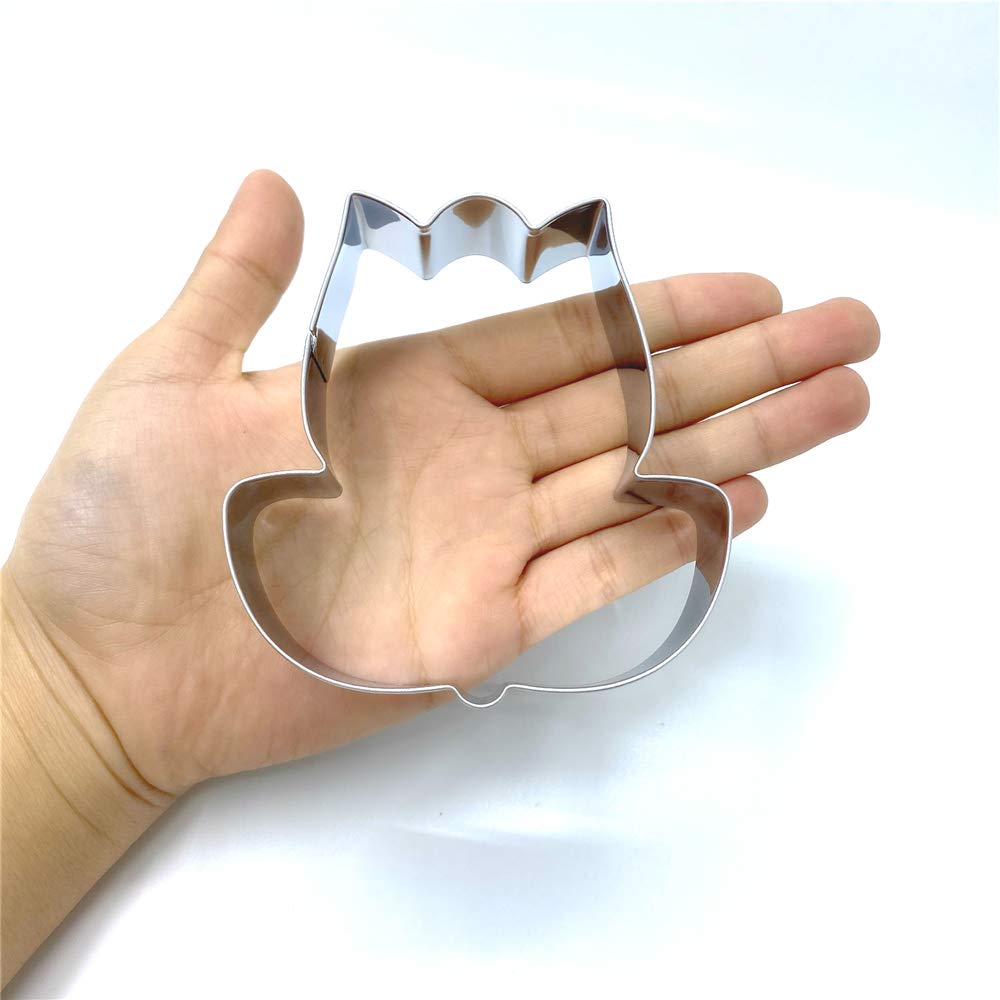 LILIAO Tulip Flower Cookie Cutter - 3.4 x 3.7 inches - Stainless Steel