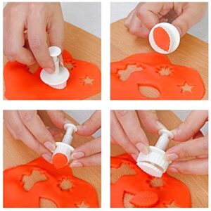 33 Piece Fondant Cake Cookie Plunger Cutter Sugarcraft Flower Leaf Butterfly Heart Shape Decorating Mold DIY Tools