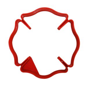 fire station rescue department logo cross symbol outline cookie cutter made in usa pr911