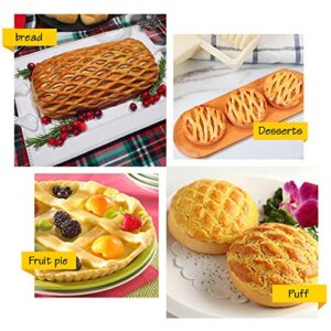 Lattice Roller Cutter, Pie Pizza Cookie Dough Roller Lattice Household Baking Pastry Tools(Plastic lattice cutter)