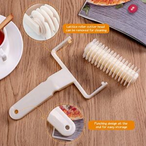 Lattice Roller Cutter, Pie Pizza Cookie Dough Roller Lattice Household Baking Pastry Tools(Plastic lattice cutter)