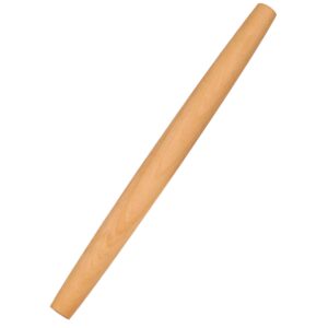 dough roller wood rolling pin for baking, 17-3/4 inch by 1-1/4 inch, professional french rolling pins for baking pizza, clay, pasta, cookies, dumpling