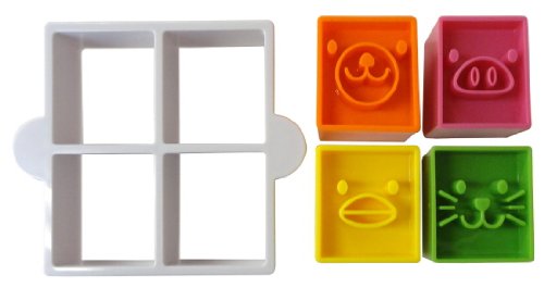 Torune Bento Sandwich Cutter Mold, Animal Face