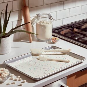 GIR: Get It Right Premium Silicone Baking Set - Non-Stick Heat Resistant Kitchen Baking Tools - Reusable Baking Mat, 11” and 8” Spatula – Sprinkles, (GIR3BK498SKL)