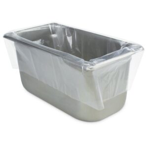 pansaver hotel clear pan liners for easy clean up - disposable buffet pan liners, ovenable up to 400f (third and quarter pan medium and deep pan liner - 19 x 14 in)