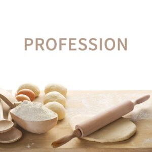 Classic Wood Rolling Pin for Baking - Professional Dough Roller with Handle, Essential Wooden Tool for Making Cookie, Fondant, Pizza, Pastry, Pie, Bread, Tortilla, Pasta, etc.