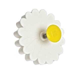 bakelicious daisy plunger cutter, white , 2.25 x 3.5 x 3.5 inches