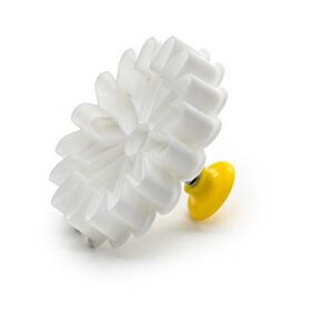 Bakelicious Daisy Plunger Cutter, White , 2.25 x 3.5 x 3.5 inches