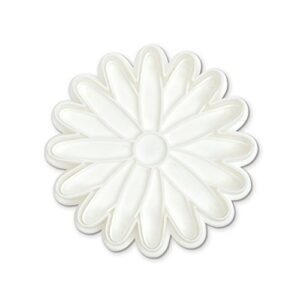 Bakelicious Daisy Plunger Cutter, White , 2.25 x 3.5 x 3.5 inches