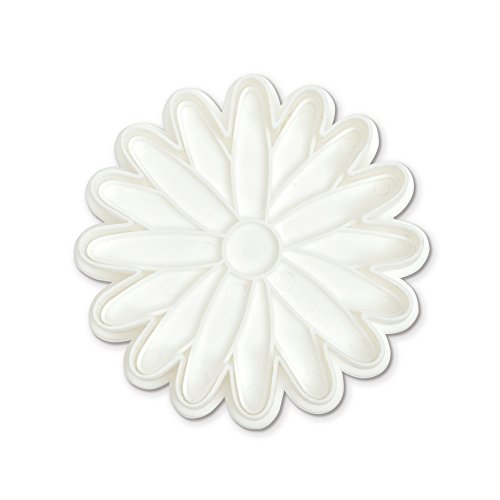 Bakelicious Daisy Plunger Cutter, White , 2.25 x 3.5 x 3.5 inches