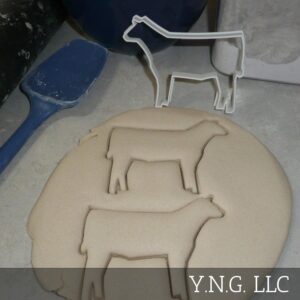 SHOW STEER HEIFER COW CATTLE FULL BODY FARM ANIMAL LIVESTOCK COOKIE CUTTER MADE IN USA PR2435