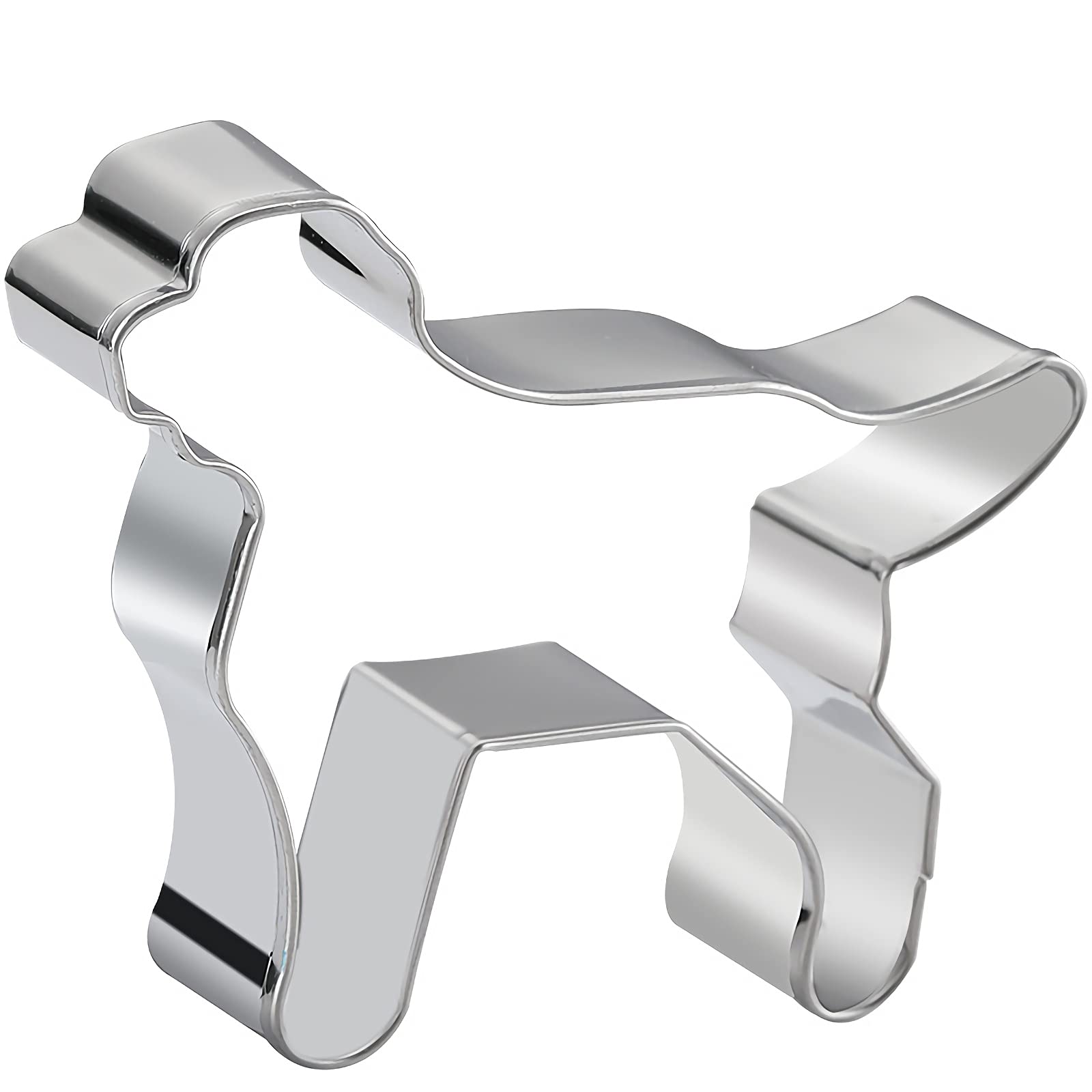 Dog Cookie Cutter for Treats Shapes Baking Set of 6 - Stainless Steel Border Collie, Chihuahua, Labrador, Rochin, Rottweiler, Pleasant Shepherd Shaped Puppy Cartoon Pet Dog Cookie Cutters Molds Stamps