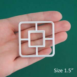 Square Donut Polymer Clay Cutters