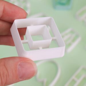 Square Donut Polymer Clay Cutters