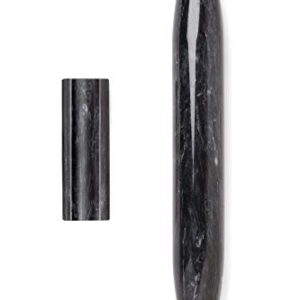 Fox Run 48759 Black Marble French Rolling Pin, 2 x 12 x 2 inches