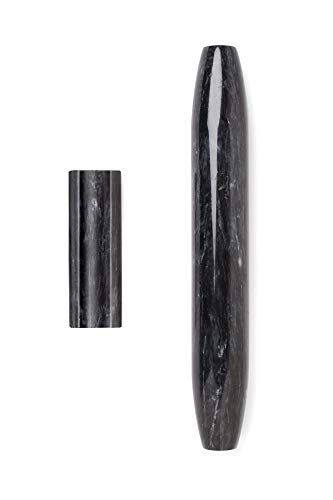 Fox Run 48759 Black Marble French Rolling Pin, 2 x 12 x 2 inches