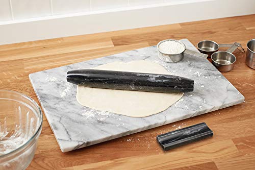 Fox Run 48759 Black Marble French Rolling Pin, 2 x 12 x 2 inches