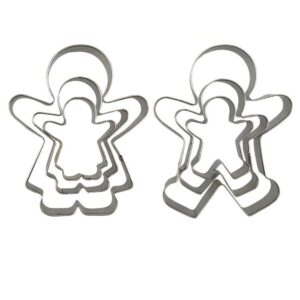 6pcs cute funny gingerbread boy and girl christmas lebkuchen cookie cutter molds, like a family by cspring